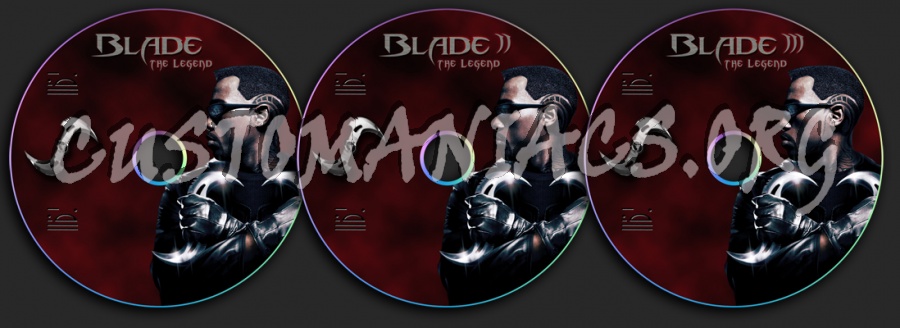 Blade Trilogy dvd label