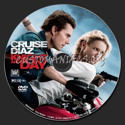 Knight and Day dvd label