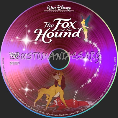 Fox and The Hound dvd label