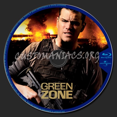 Green Zone blu-ray label