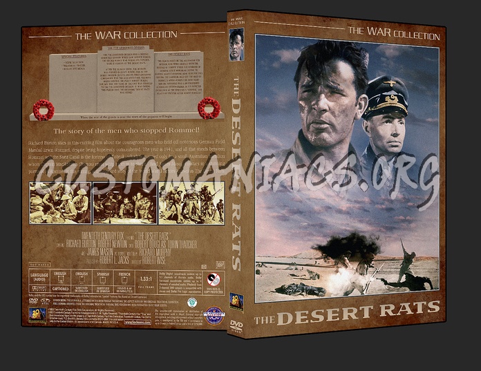 War Collection The Desert Rats dvd cover