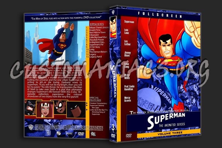 Superman The Animated Series dvd cover