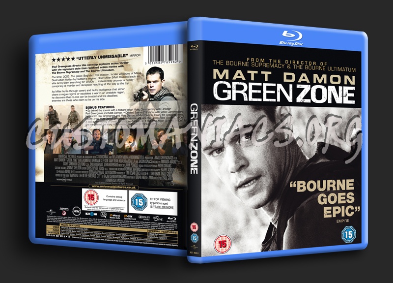 Green Zone blu-ray cover