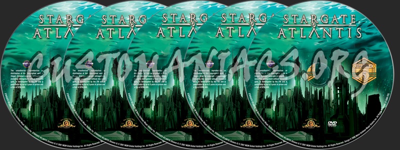 Stargate Atlantis Season 4 dvd label