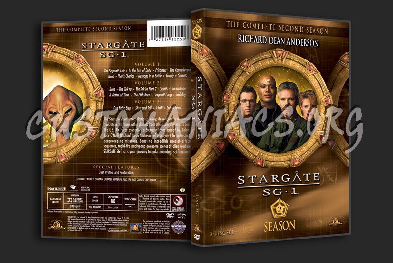 Stargate SG1 Season 2 dvd cover