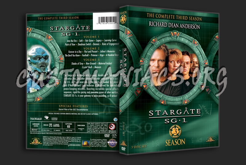 Stargate SG1 Season 3 dvd cover