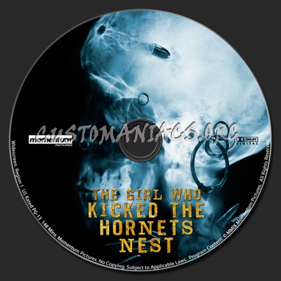 The Girl Who Kicked The Hornets' Nest dvd label