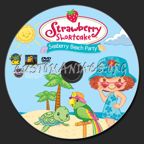 Strawberry Shortcake Seaberry Beach Party dvd label