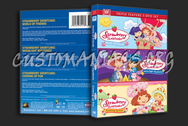 Strawberry Shortcake World of friends / Moonlight Mysteries / Cooking Up Fun dvd cover