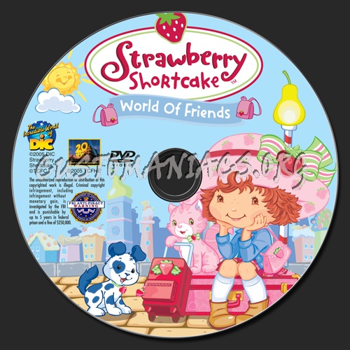 Strawberry Shortcake World of Friends dvd label