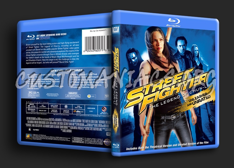 Street Fighter The Legend of Chun-Li blu-ray cover