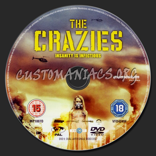 The Crazies dvd label