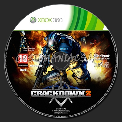 Crackdown 2 dvd label