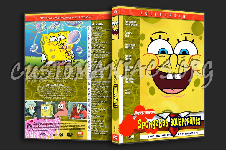 Spongebob Squarepants dvd cover