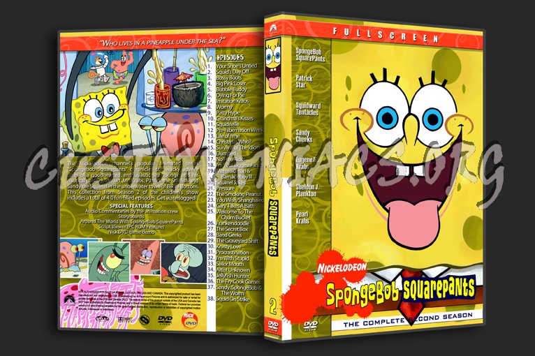 Spongebob Squarepants dvd cover