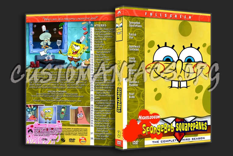 Spongebob Squarepants dvd cover - DVD Covers & Labels by Customaniacs ...