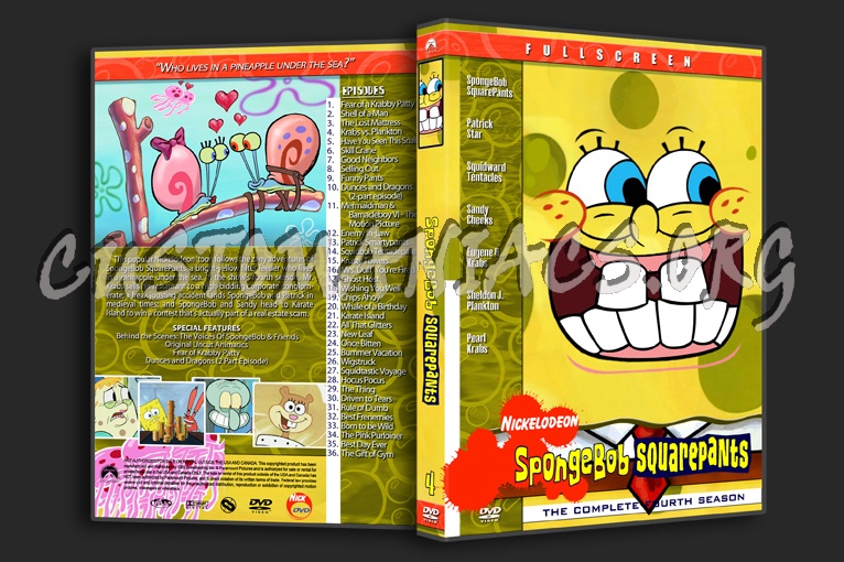 Spongebob Squarepants dvd cover