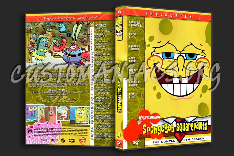 Spongebob Squarepants dvd cover