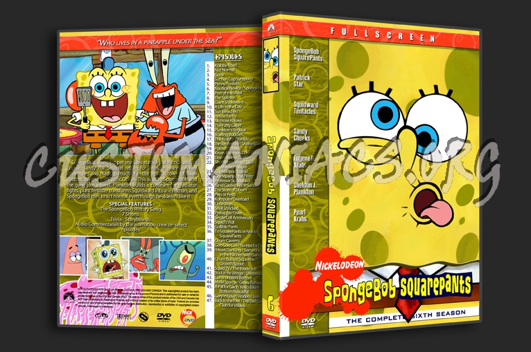 Spongebob Squarepants dvd cover