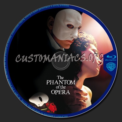 The Phantom of the Opera blu-ray label