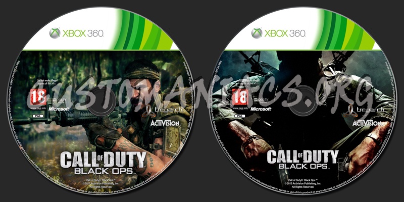 Call of Duty Black Ops dvd label