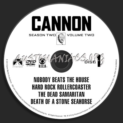 Cannon Season 2 Volume 2 dvd label