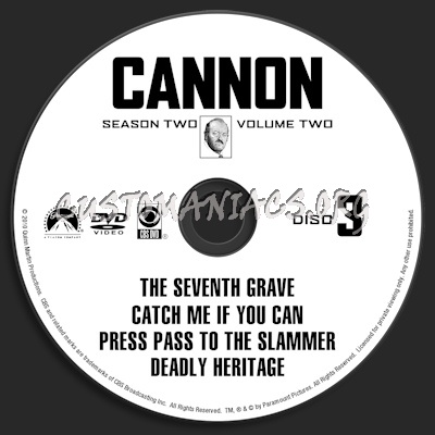 Cannon Season 2 Volume 2 dvd label