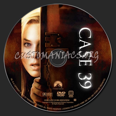 Case 39 dvd label