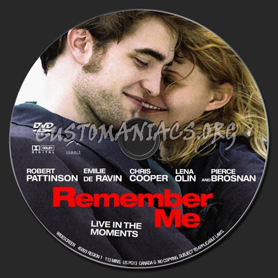 Remember Me dvd label