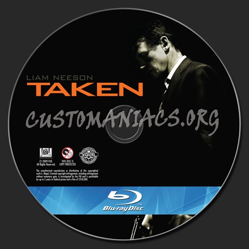 Taken blu-ray label