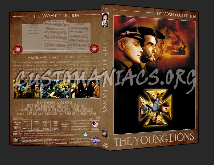 War Collection The Young Lions dvd cover