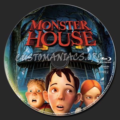 Monster House blu-ray label