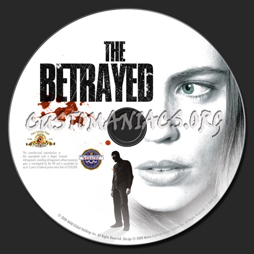 The Betrayed dvd label