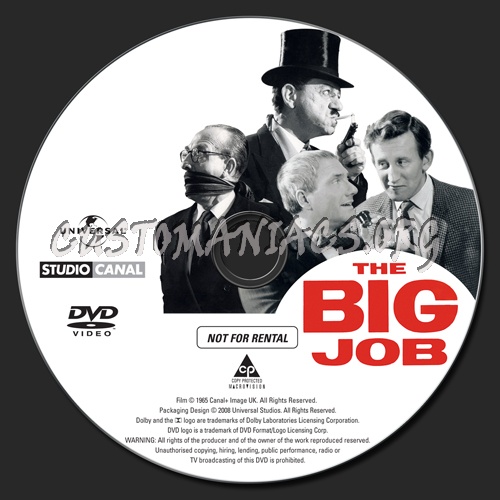 The Big Job dvd label