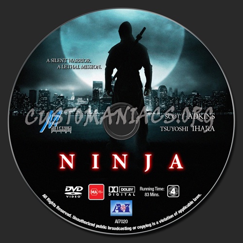 Ninja dvd label