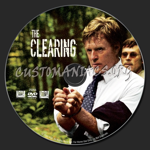 The Clearing dvd label