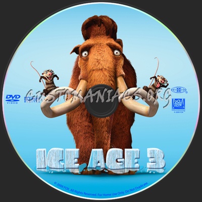 Ice Age 3 dvd label