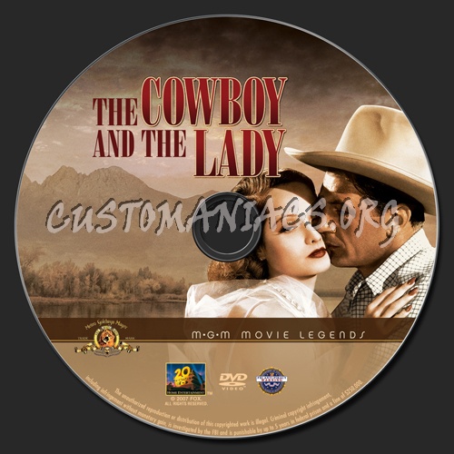 The Cowboy and the Lady dvd label