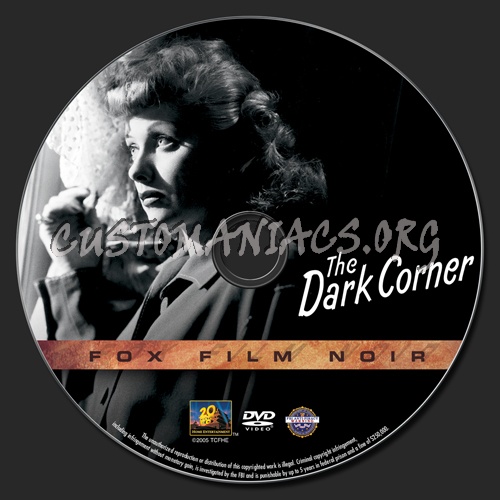 The Dark Corner dvd label