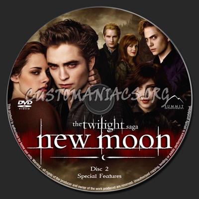 New Moon dvd label