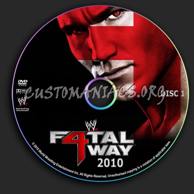 WWE - Fatal 4 Way 2010 dvd label