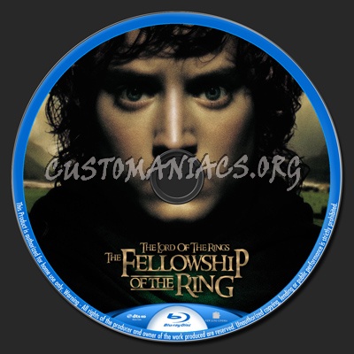 The Lord Of The Rings The Fellowship Of The Ring blu-ray label