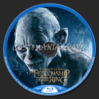 The Lord Of The Rings The Fellowship Of The Ring blu-ray label