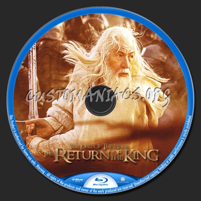 The Lord Of The Rings The Return Of The King blu-ray label