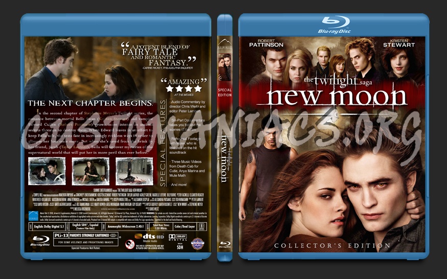 New Moon blu-ray cover