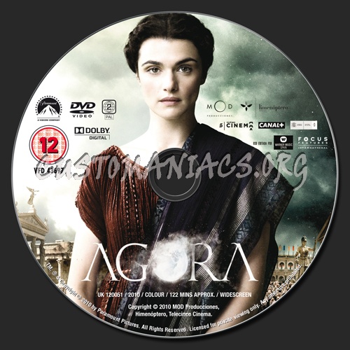 Agora dvd label