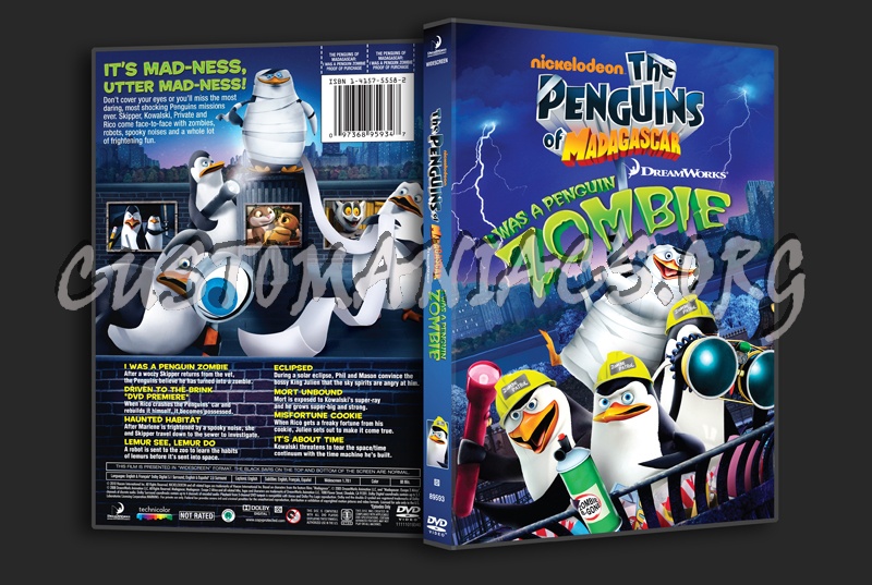 The Penguins of Madagascar I Was A Penguin Zombie dvd cover