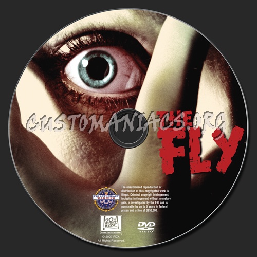 The Fly dvd label