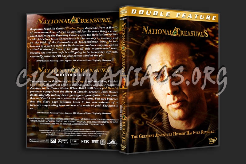 National Treasure / National Treasure: Book of Secrets Double Feature dvd cover