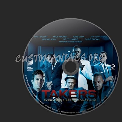 Takers blu-ray label